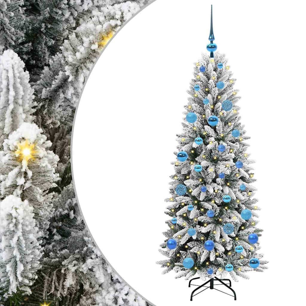 Kunstkerstboom met 150 LED met standaard Wit 63 x 63 x 150 cm