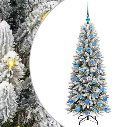 Kunstkerstboom met 150 LED met standaard Wit 63 x 63 x 150 cm
