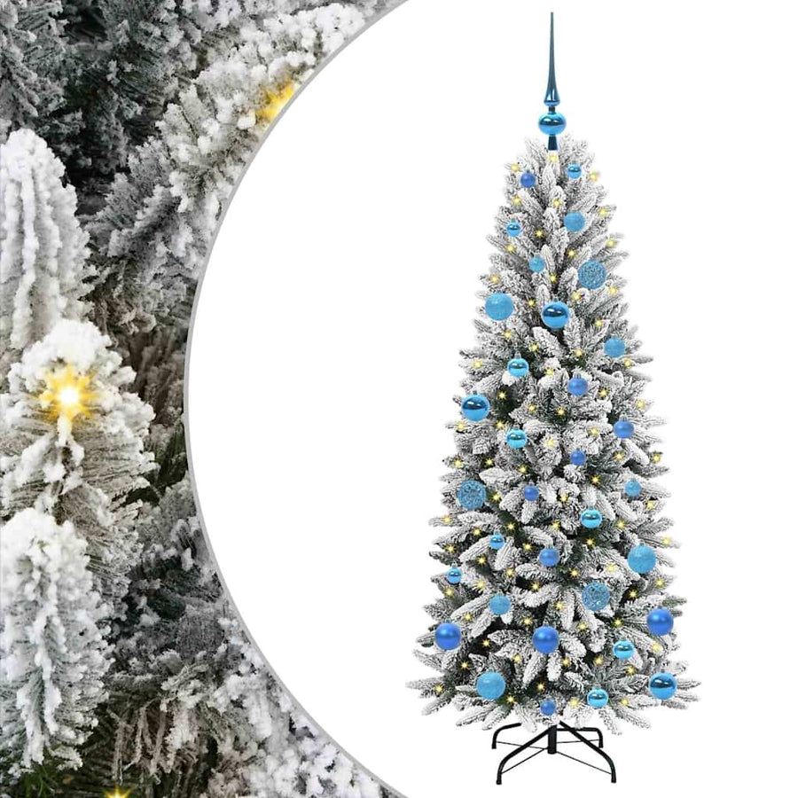 Kunstkerstboom met 150 LED met standaard Wit 63 x 63 x 150 cm