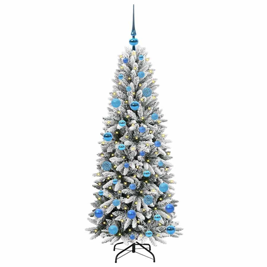 Kunstkerstboom met 150 LED met standaard Wit 63 x 63 x 150 cm