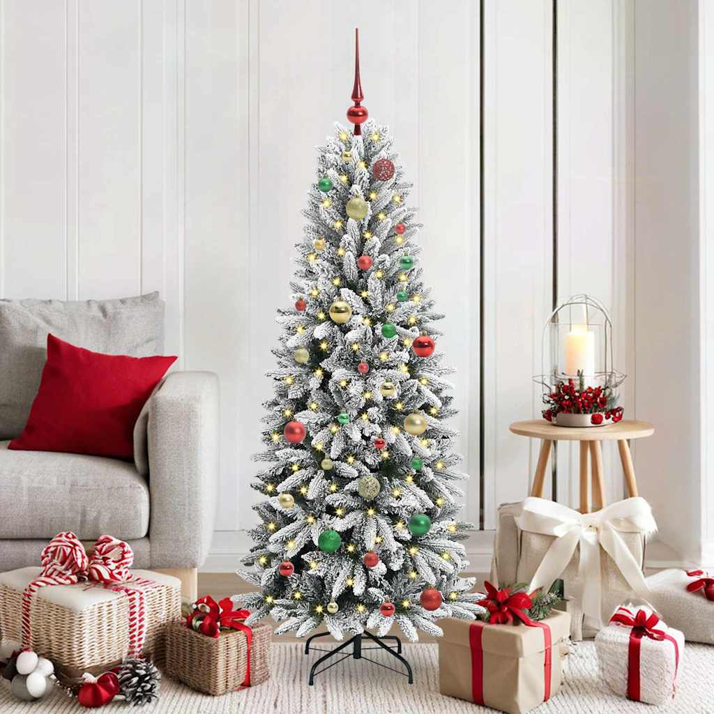 Kunstkerstboom met 150 LED met standaard Wit 63 x 63 x 150 cm