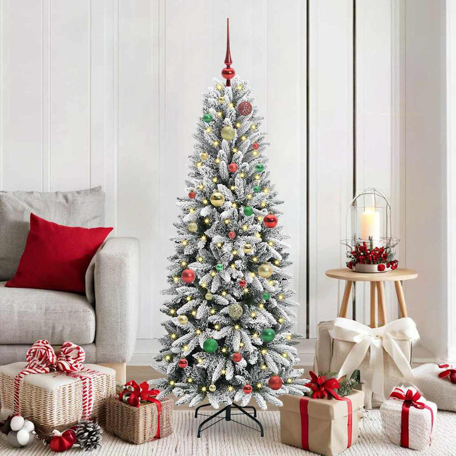 Kunstkerstboom met 150 LED met standaard Wit 63 x 63 x 150 cm
