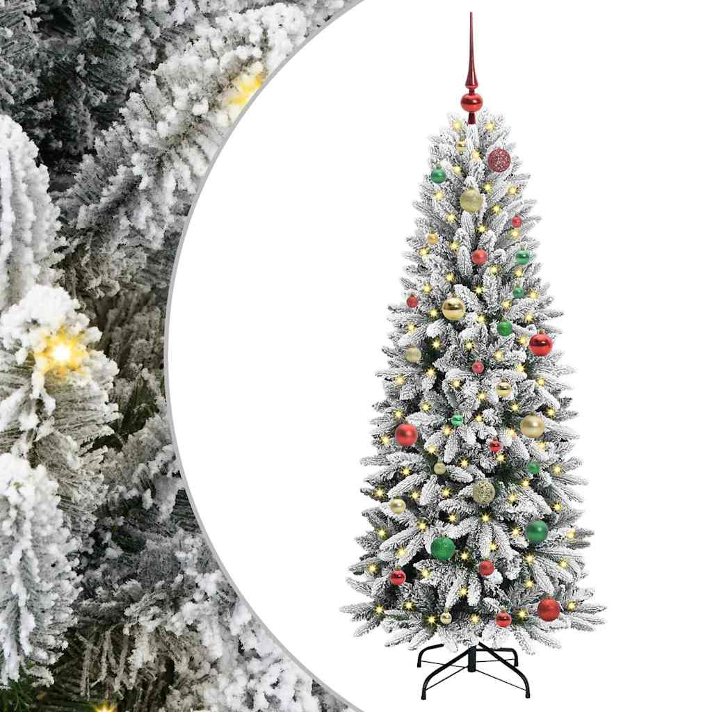 Kunstkerstboom met 150 LED met standaard Wit 63 x 63 x 150 cm
