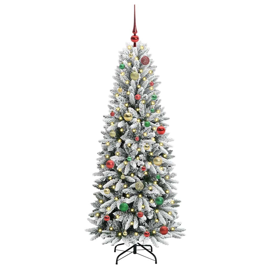 Kunstkerstboom met 150 LED met standaard Wit 63 x 63 x 150 cm