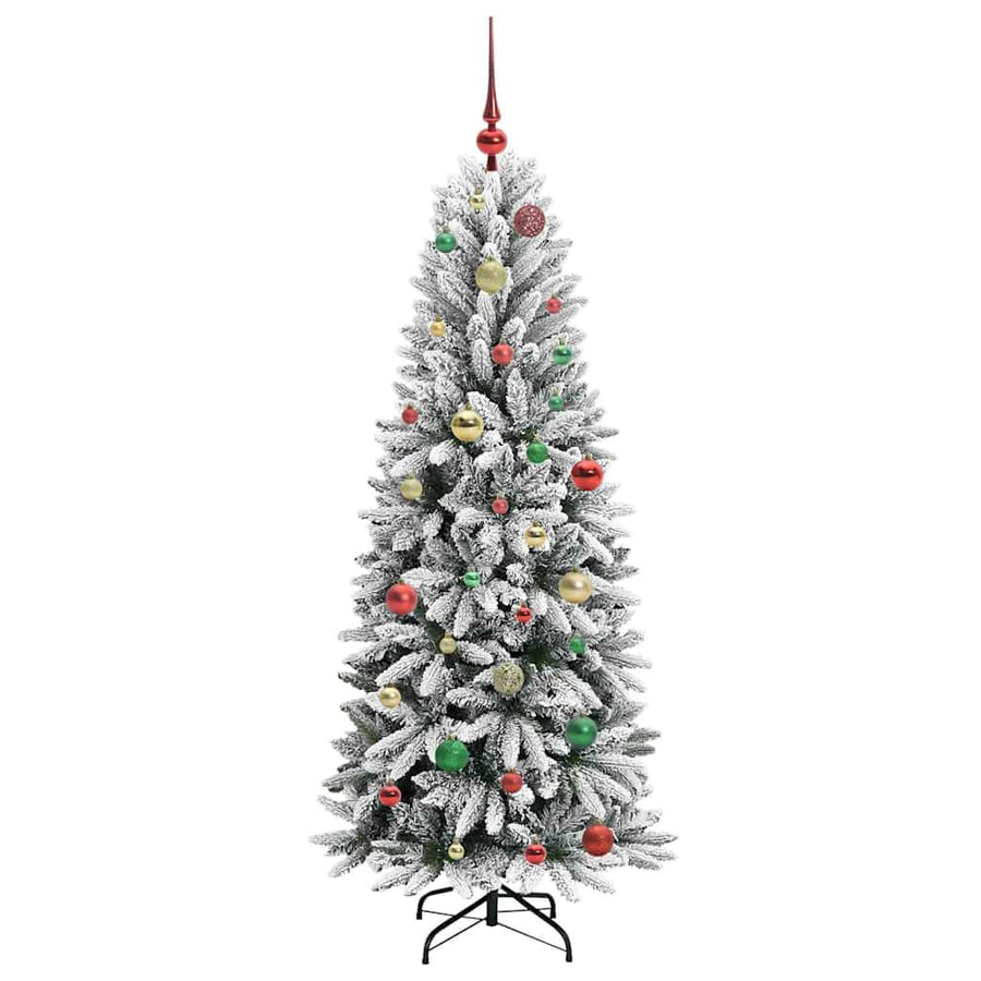 Kunstkerstboom met 150 LED met standaard Wit 63 x 63 x 150 cm