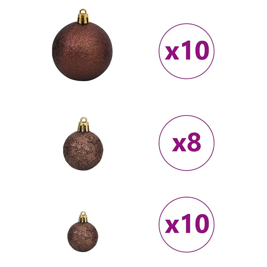 Kunstkerstboom Wit 180 cm PVC en Plastic en Staal en PE