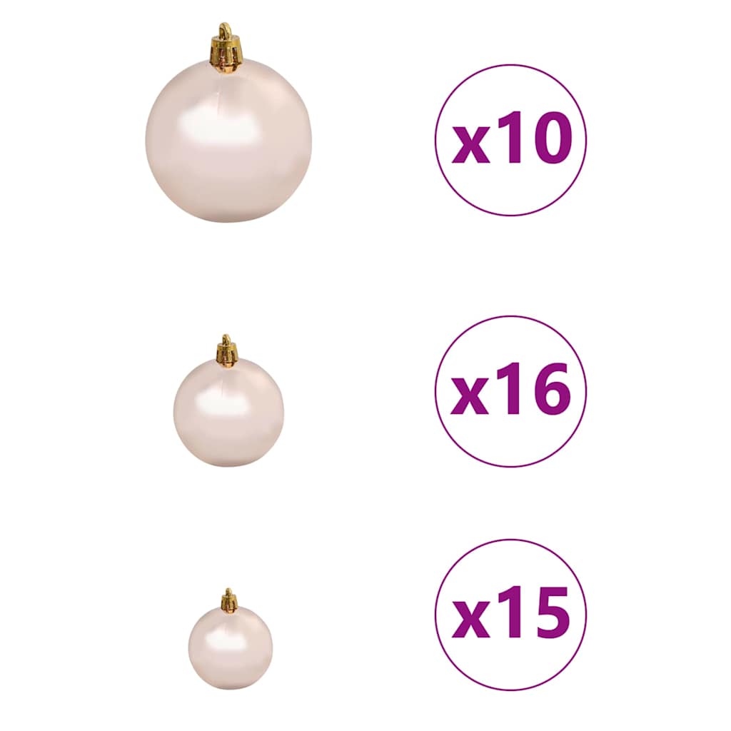Kunstkerstboom Wit 180 cm PVC en Plastic en Staal en PE