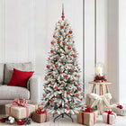 Kunstkerstboom wit 180 cm PVC PE