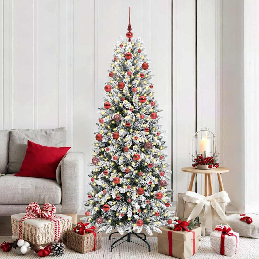 Kunstkerstboom met 300 LED met standaard Wit 73 x 73 x 180 cm