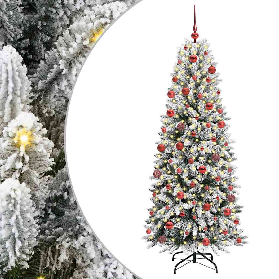Kunstkerstboom met 300 LED met standaard Wit 73 x 73 x 180 cm