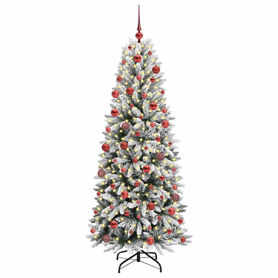 Kunstkerstboom met 300 LED met standaard Wit 73 x 73 x 180 cm