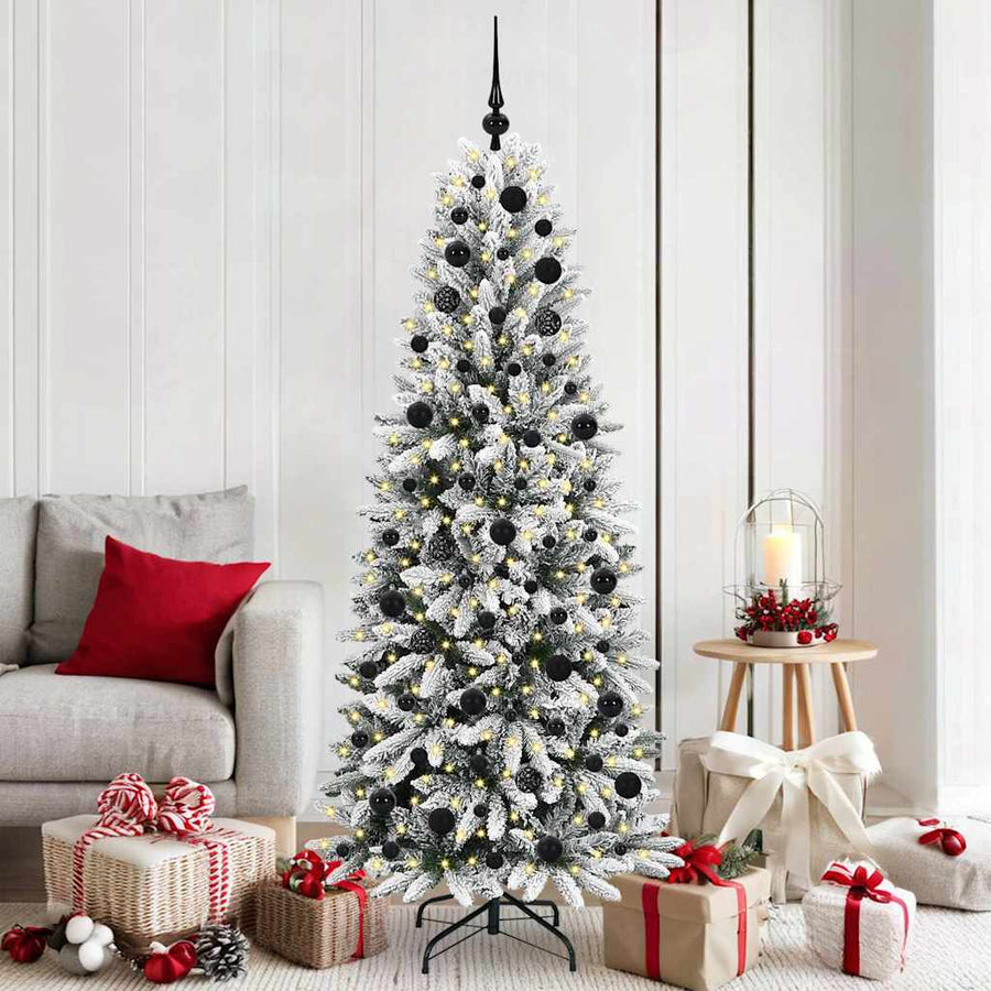 Kunstkerstboom met 300 LED met standaard Wit 73 x 73 x 180 cm