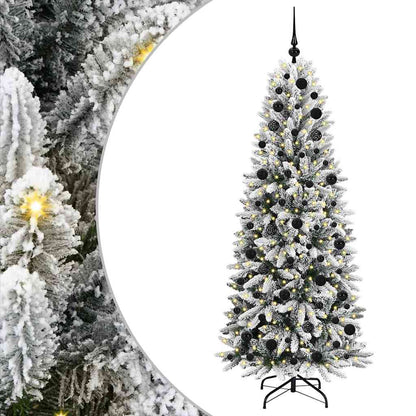 Kunstkerstboom met 300 LED met standaard Wit 73 x 73 x 180 cm