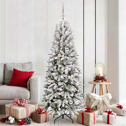 Kunstkerstboom met 300 LED met standaard Wit 73 x 73 x 180 cm