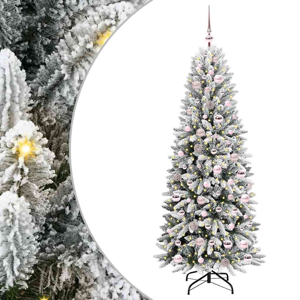 Kunstkerstboom met 300 LED met standaard Wit 73 x 73 x 180 cm