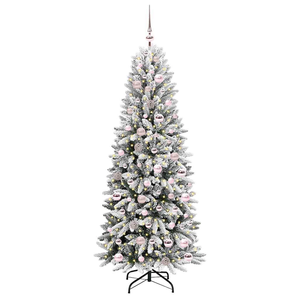 Kunstkerstboom met 300 LED met standaard Wit 73 x 73 x 180 cm