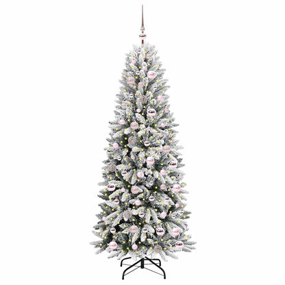Kunstkerstboom met 300 LED met standaard Wit 73 x 73 x 180 cm