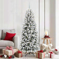 Kunstkerstboom Wit 180 cm PVC en Plastic en Staal en PE