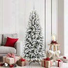 Kunstkerstboom 180 cm wit PVC PE