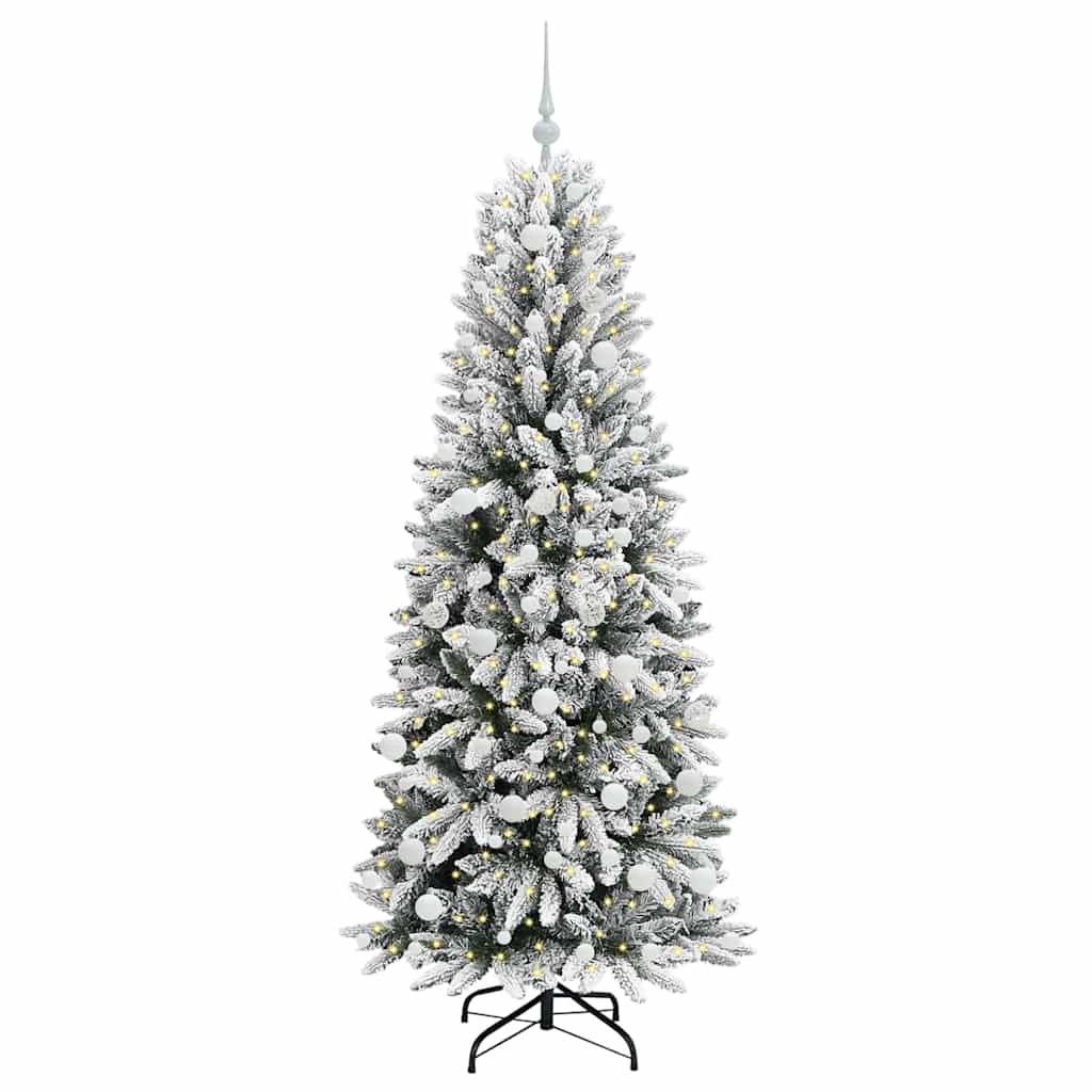 Kunstkerstboom met 300 LED met standaard Wit 73 x 73 x 180 cm