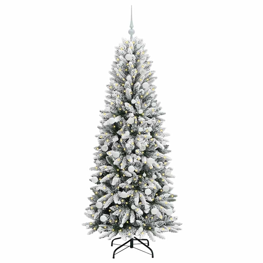Kunstkerstboom met 300 LED met standaard Wit 73 x 73 x 180 cm