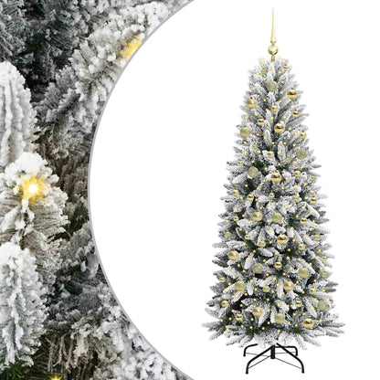 Kunstkerstboom Wit 180 cm PVC en Plastic en Staal en PE