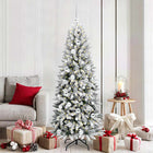Kunstkerstboom wit 180 cm PVC PE