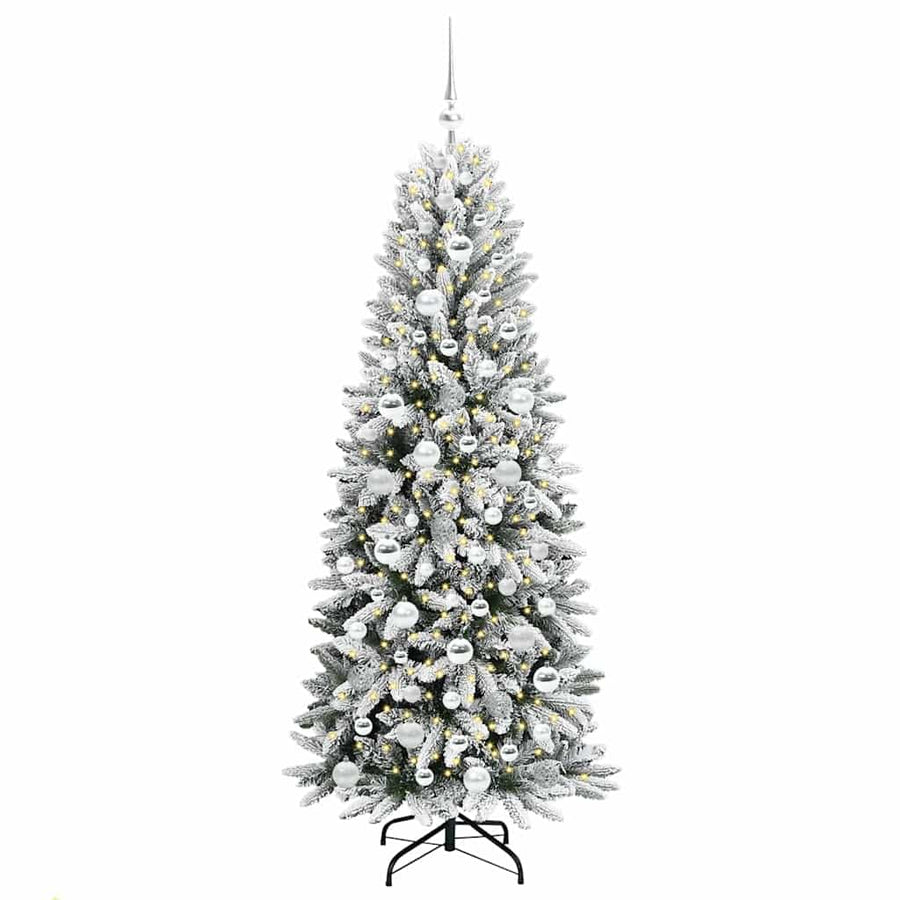 Kunstkerstboom met 300 LED met standaard Wit 73 x 73 x 180 cm