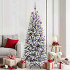 Kunstkerstboom 180 cm wit PVC plastic staal PE