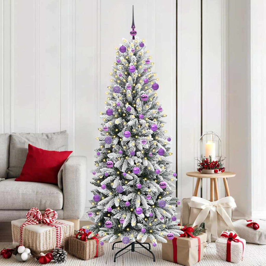 Kunstkerstboom met 300 LED met standaard Wit 73 x 73 x 180 cm