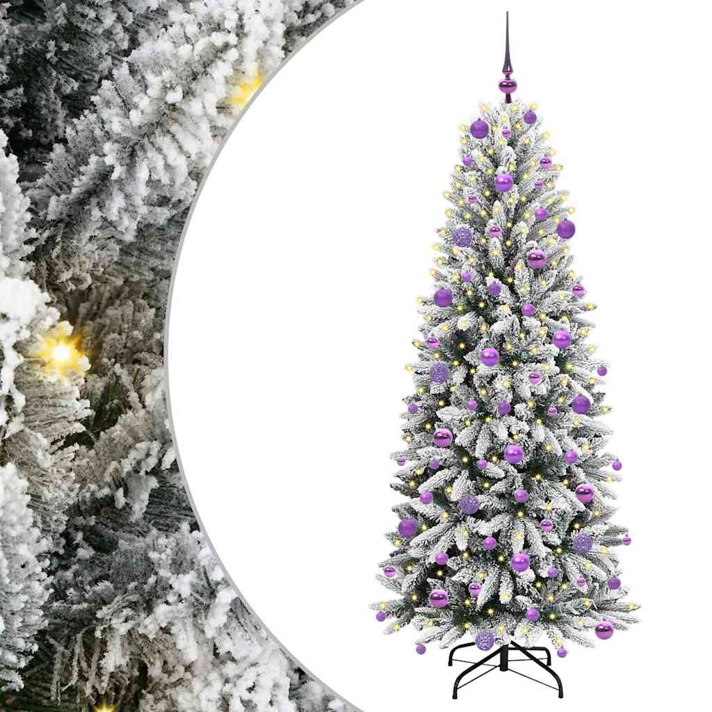 Kunstkerstboom met 300 LED met standaard Wit 73 x 73 x 180 cm