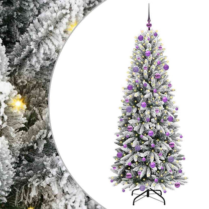 Kunstkerstboom met 300 LED met standaard Wit 73 x 73 x 180 cm