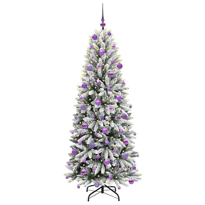 Kunstkerstboom met 300 LED met standaard Wit 73 x 73 x 180 cm