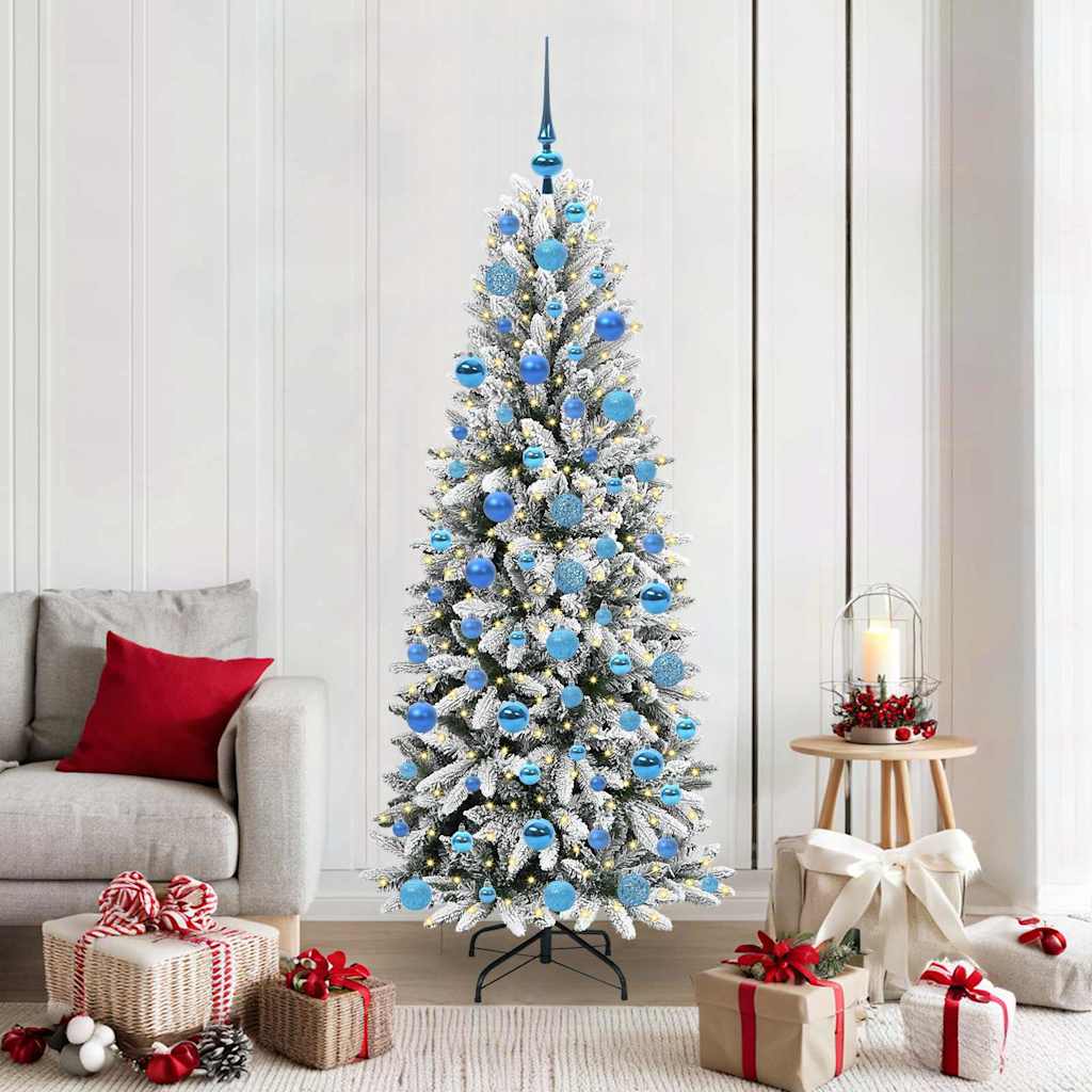 Kunstkerstboom met 300 LED met standaard Wit 73 x 73 x 180 cm