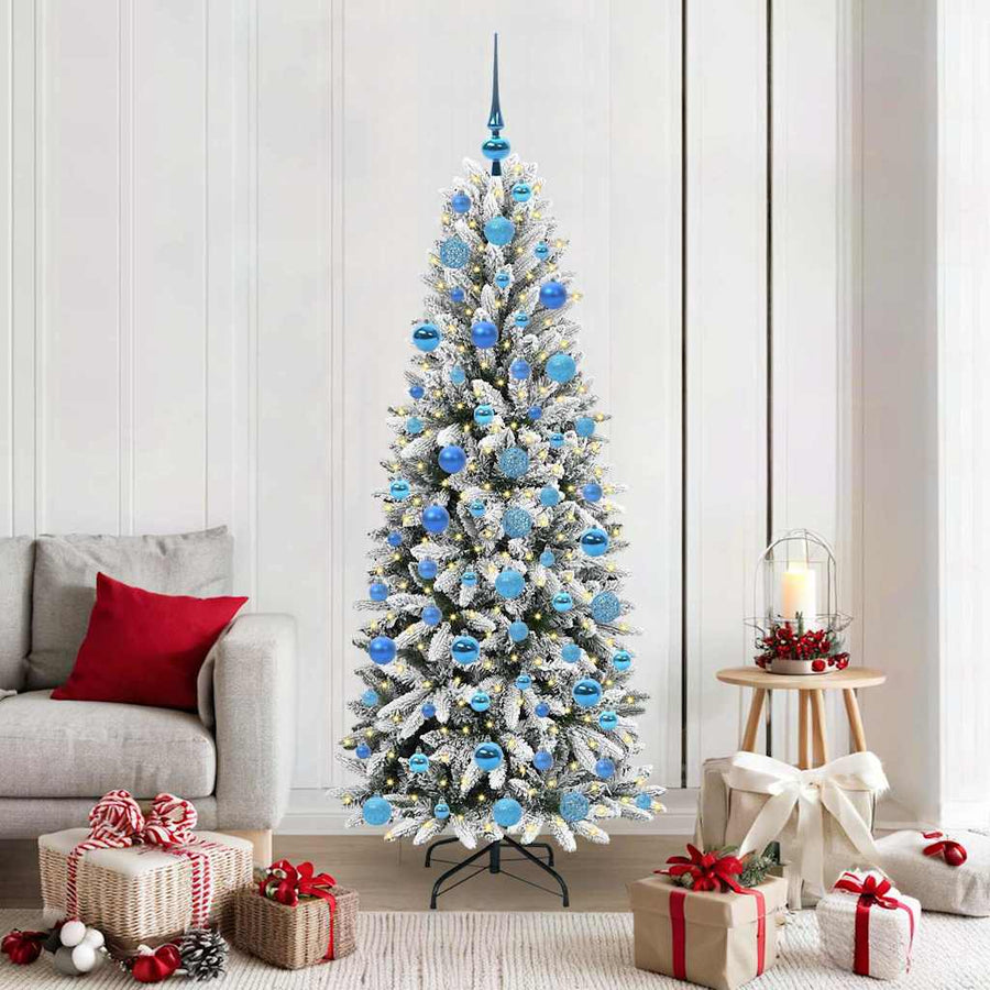 Kunstkerstboom met 300 LED met standaard Wit 73 x 73 x 180 cm
