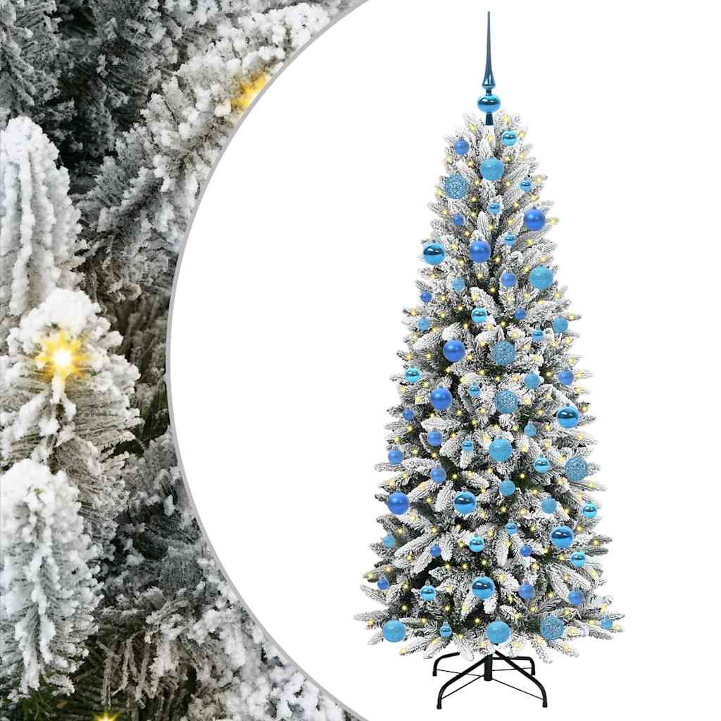 Kunstkerstboom met 300 LED met standaard Wit 73 x 73 x 180 cm