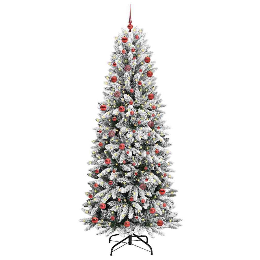 Kunstkerstboom met 300 LED met standaard Wit 78 x 78 x 210 cm