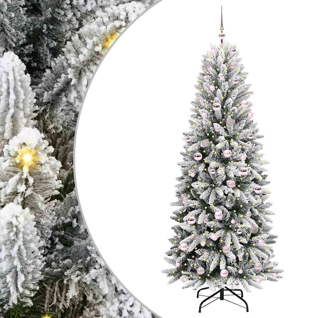 Kunstkerstboom met 300 LED met standaard Wit 78 x 78 x 210 cm