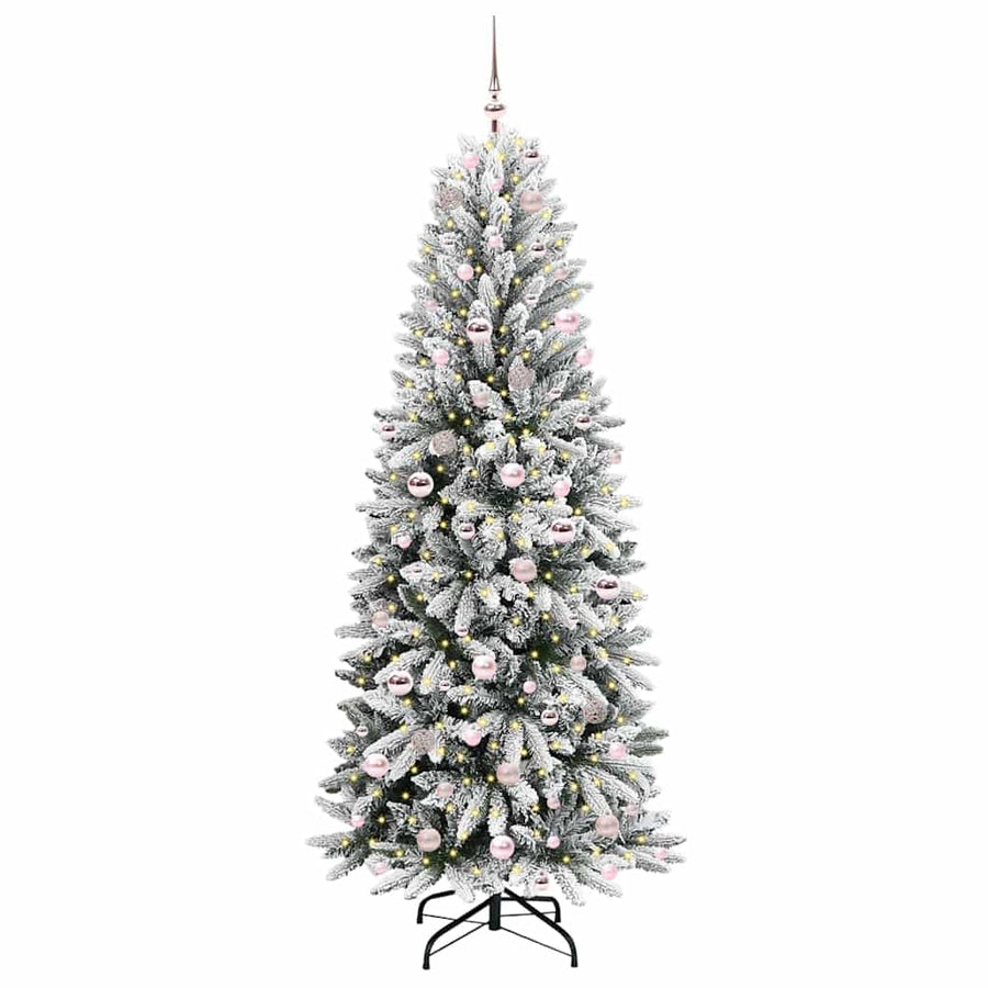 Kunstkerstboom met 300 LED met standaard Wit 78 x 78 x 210 cm