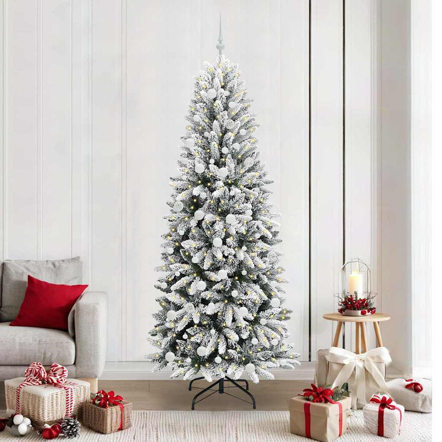 Kunstkerstboom met 300 LED met standaard Wit 78 x 78 x 210 cm
