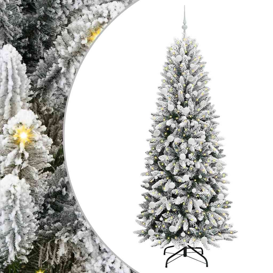 Kunstkerstboom met 300 LED met standaard Wit 78 x 78 x 210 cm