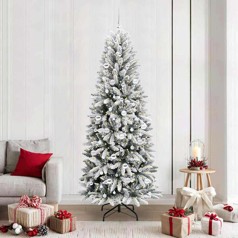 Kunstkerstboom met 300 LED met standaard Wit 78 x 78 x 210 cm