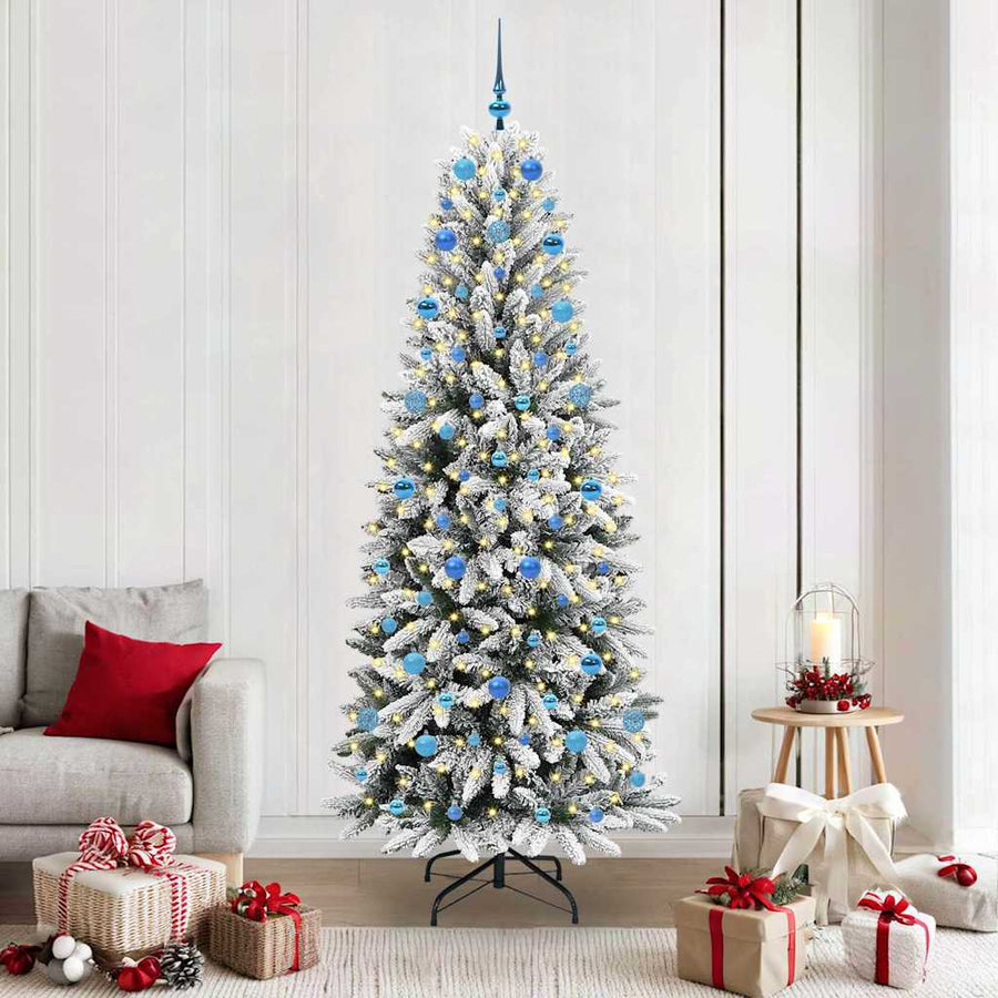 Kunstkerstboom met 300 LED met standaard Wit 78 x 78 x 210 cm