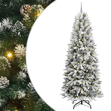 Kunstkerstboom met decoratieve touwlichten Wit 240 cm PVC