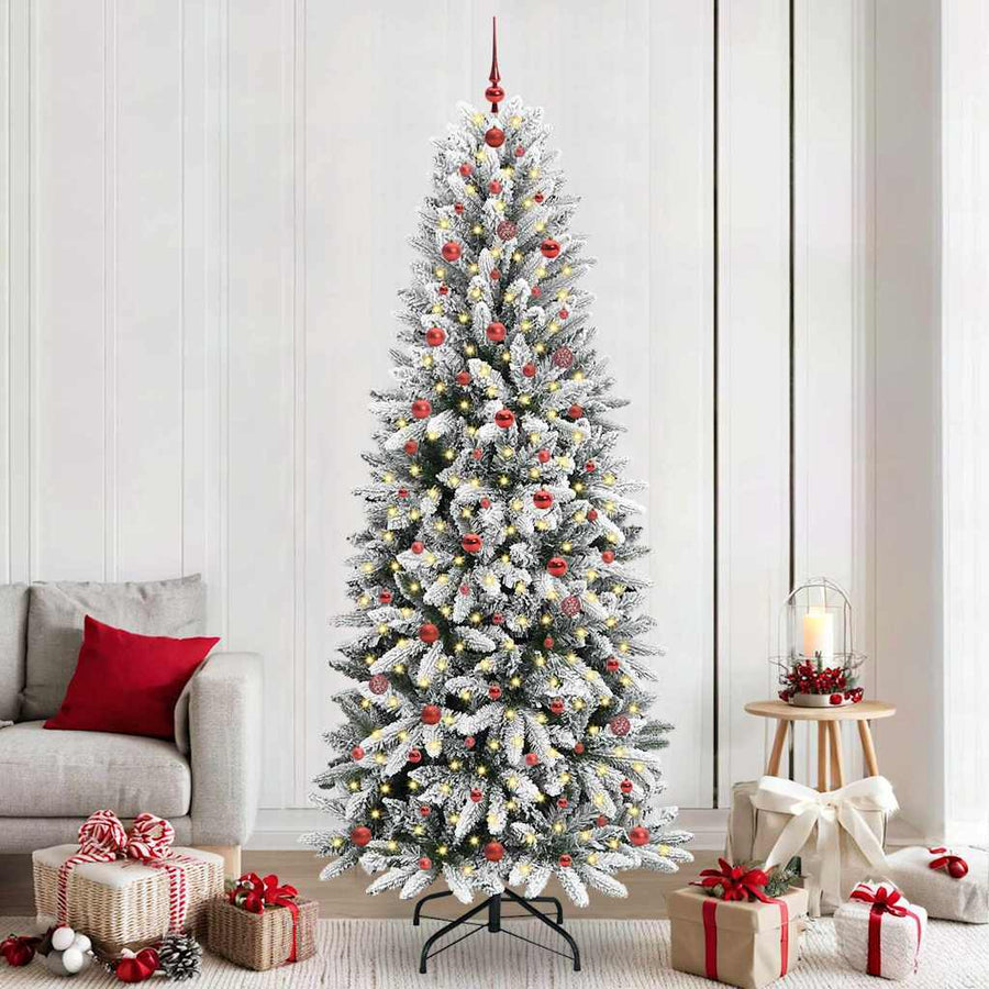 Kunstkerstboom met 300 LED met standaard Wit 93 x 93 x 240 cm