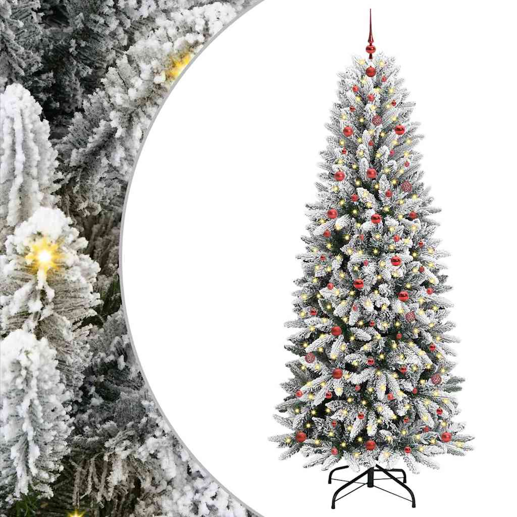 Kunstkerstboom met 300 LED met standaard Wit 93 x 93 x 240 cm