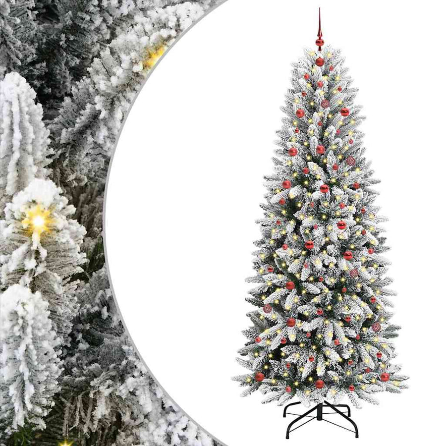 Kunstkerstboom met 300 LED met standaard Wit 93 x 93 x 240 cm