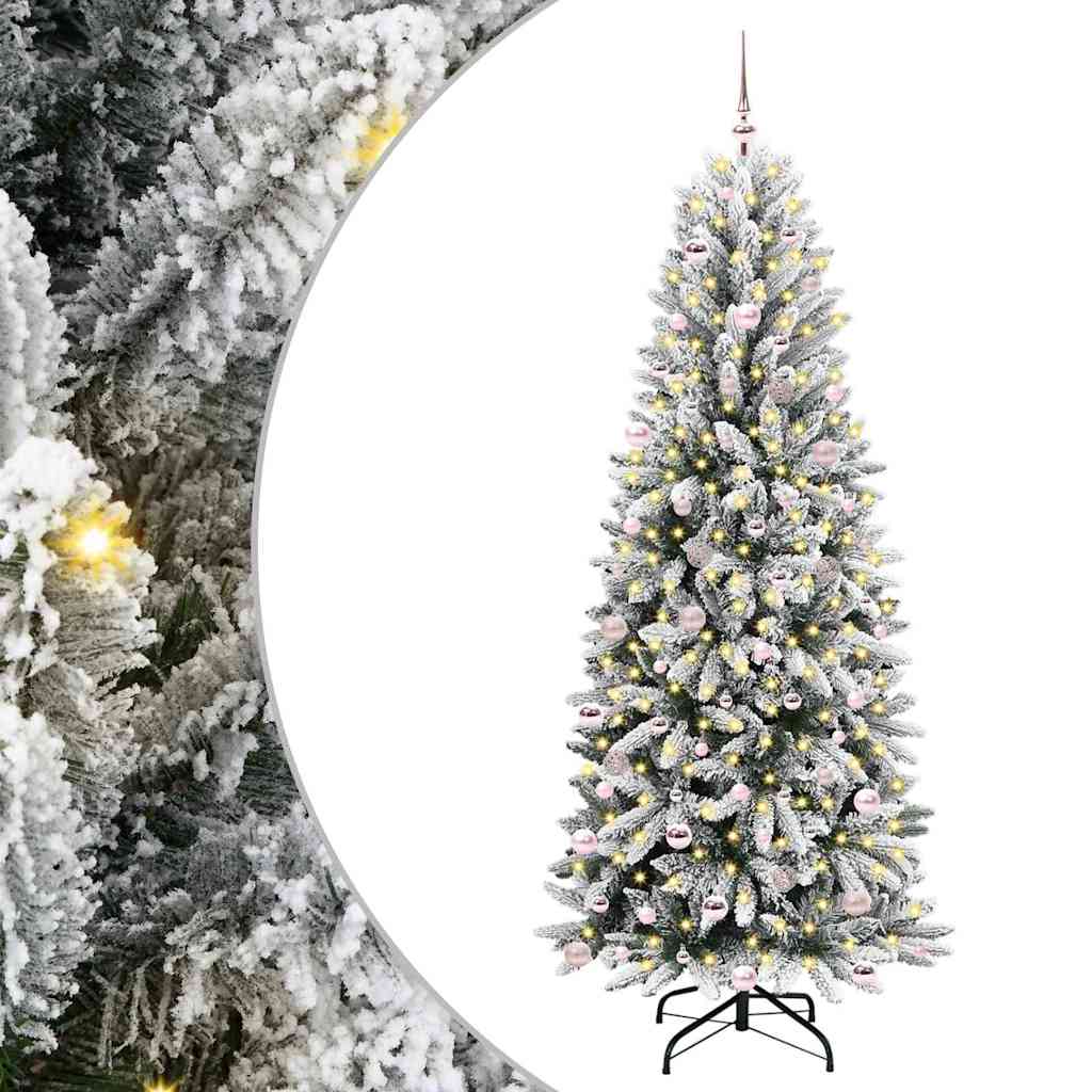 Kunstkerstboom met 300 LED met standaard Wit 93 x 93 x 240 cm