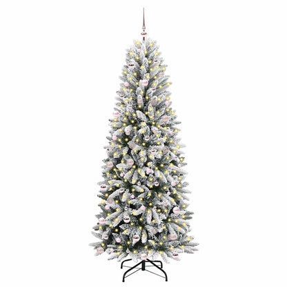 Kunstkerstboom met 300 LED met standaard Wit 93 x 93 x 240 cm