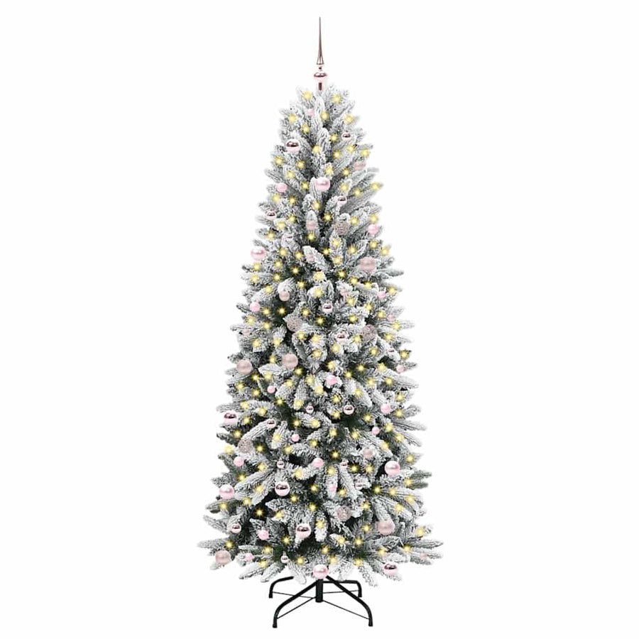 Kunstkerstboom met 300 LED met standaard Wit 93 x 93 x 240 cm